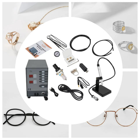 100W Pulse Arc Jewelry Welder Kit For DIY Permanent Jewelry 110V Spot Welding Tool For Fast Jewelry Repairs Portable Machine