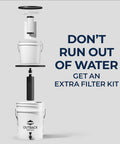 Water Filter Replacement Kit For Gravity Fed Emergency Drinking System - Double Filtration Capacity, white buckets