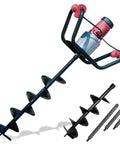 1500W Electric Post Hole Digger With 6 Inch Digging Bit And Extension Rods For Farmland And Garden Projects No Gas Mix