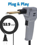 Plastic Welder Kit 110V with Pro Grade LED Lights and 200 Hot Staples Pliers, 53.9 inch cord, plug and play