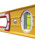Heavy Duty 36 Inch Spirit Level With Slim Reinforced Aluminum Profile, Grip Friendly Design, And Bright Vial System