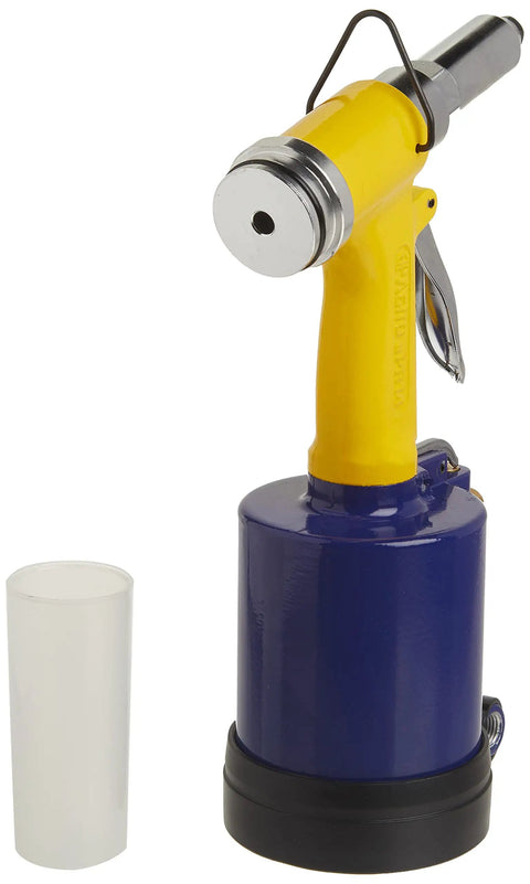 Air Riveter With Quick Change Nosepieces For 3/32 Inch Through 1/4 Inch Capacity, High Speed Pneumatic Riveting Tool on display