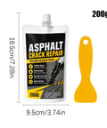 Heavy Duty Concrete Crack Sealant Fast Drying Waterproof Filler For Outdoor Patios Driveways And Foundation Repair No Mess Application Goes Strong In Freezing Weather Tough As Nails Protection 200 Gram Kit with applicator tool on side.