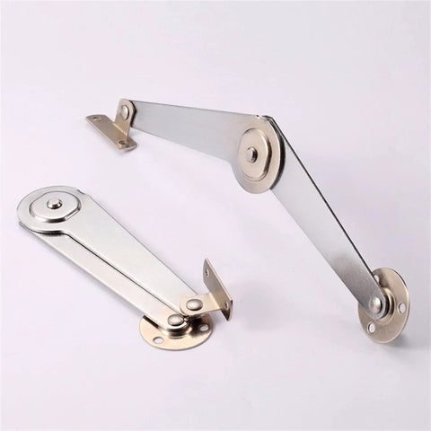 Two Piece Adjustable Cabinet Hinge Set For Heavy Duty Doors Lift Support With Quiet Smooth Operation Zinc Alloy Construction