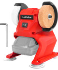 The No Fuss Cordless Mini Bench Grinder Polisher With Dual Grinding Wheels Rocking At 5500 Rpm for precision polishing tasks.
