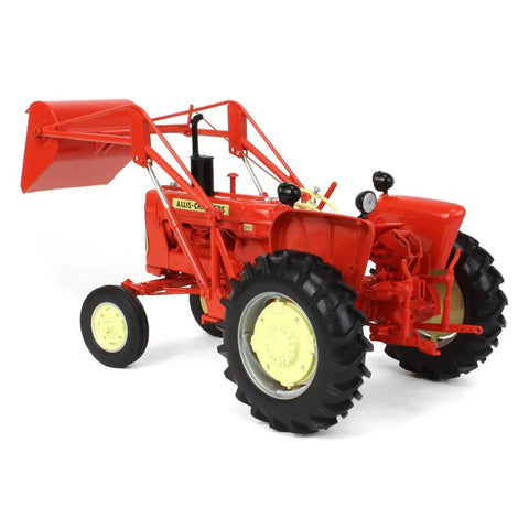 Allis Chalmers D Fifteen Tractor With Front Loader One Sixteenth Scale Die Cast Model Poseable Front Wheels Open Station Detail
