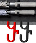 Heavy Duty Car Umbrella Hooks Mounting Bracket For Tool Install Storage Hanger In SUV Trunk with red and black hooks