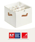 Foldable Shoe Storage Box With Clear Cover And Adjustable Dividers Stash 16 Pairs In A Closet Or Entryway Organizer