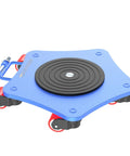 Amarite Heavy Duty Machine Skates 8800 Lb Capacity with swivel casters and solid frame for moving machinery indoors.