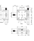 Pro Grade Fine Tune Rotation Stage For Optical Experiments With Precision Bearings And Smooth Sliding Aluminum Alloy Body With Black Anodized Finish Durable And Stable For Precise Angles And Fine Tuning In Measurements, Ø38mm