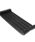 Anti Static PCB Tray Storage Rack For Circuit Boards, Slip Resistant Bracket Holder in angled view, black plastic material