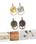 80 Piece Retro Mini Cabinet Pull Handles Rings With Drop Bail Knobs For Small Furniture Metal Drawer Pulls in various colors