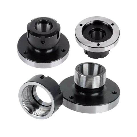 Heavy Duty Carbon Steel Collet Chuck With Ergonomic Fixing Handle For CNC Milling And Lathe Work Precise ER16 ER20 ER25, three angles