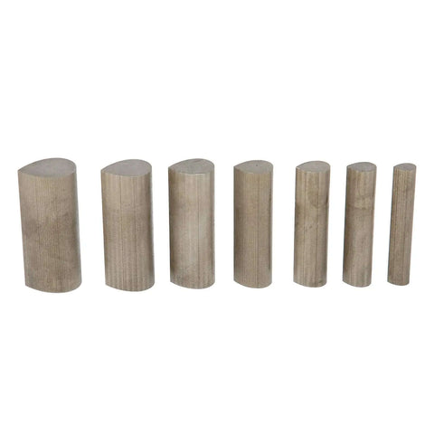 Drop Shaped Disc Cutter Set 7 Piece Punch Die Forming Kit For Jewelry Making And Metal Gaskets Sheets With Base 62x62mm in various sizes.
