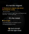 Text about neodymium magnets in the 1200 Lb Magnet Fishing Kit With Heavy Duty Case Double Sided Magnets 2 In 1 For Treasure Hunters.