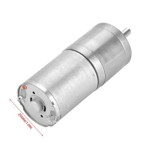 25mm 12V DC Gear Motor Built For Low Speed High Torque, Ideal For Electronic Locks And Robotics, Side View