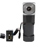 110V 200W AC Gear Motor With Variable Speed Controller, Beefy Torque Gear Reducer, 90 Degree Right Angle Output, 45 RPM
