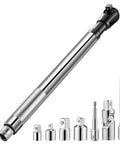 Pro Grade Half Inch Offset Extension Wrench for Impact Tools and Tight Spaces with socket adapters shown