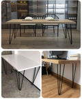Heavy Duty Hairpin Table Legs Non Slip Pads Rock Solid Build Total Game Changer For Diy Dining Desk Or Coffee Table Upgrade various designs