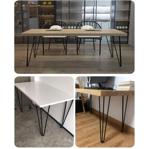 Heavy Duty Hairpin Table Legs Non Slip Pads Rock Solid Build Total Game Changer For Diy Dining Desk Or Coffee Table Upgrade various designs