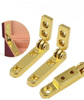 Ten Piece Gold 90 Degree Spring Hinge For Gift Box Jewelry Case Wine Box Wooden Box Corner Hardware Bracket And Furniture Fittings