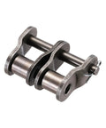 Top Grade ISO Din 20b-2 Roller Chain Offset Half Link With 1 25 Inch Pitch Manganese Steel Plate for heavy-duty mechanical fixes.
