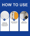 DIY Drywall Repair Kit With Easy Putty Paste For Holes And Cracks In Walls Ceilings And Doors Quick Patch application steps