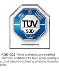 TÜV SÜD certification seal for Replacement Coffee Water Filter Pack of 2 for Gaggia Philips Saeco CA670200 Compatibility
