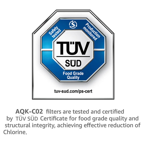 TÜV SÜD certification seal for Replacement Coffee Water Filter Pack of 2 for Gaggia Philips Saeco CA670200 Compatibility
