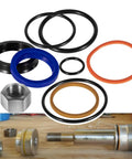Beefed Up Heavy Duty Hydraulic Lift Cylinder Seals Kit 1 Pack 6803329 7137769 for Bobcat Skid Steer Models displayed with components