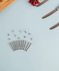 12 Set Stainless Steel Folding Fan Axle Rivet Nuts Repair Kit With Nut Fasteners For Handheld Fans Easy Fix Solution Extended Shaft Stability For Reliable Fan Repair And Sturdier Performance, stainless rivet nuts