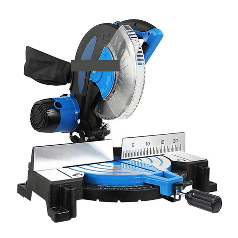Professional Grade Belt Drive Miter Saw With A Beefy 2600 Watt Motor And 255 Millimeter Blade, designed for precise 45-degree cuts.