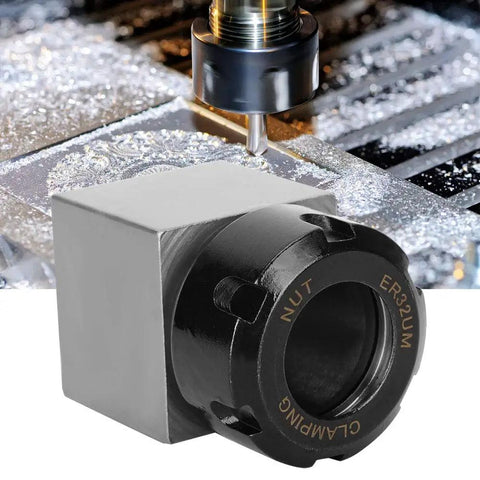 Premium Er-32 Square Collet Chuck Block Holder For Cnc Lathe With Dead Nuts Smooth Through Hole Design For Extended Turning Tasks And Battle Ready Hard Steel Build