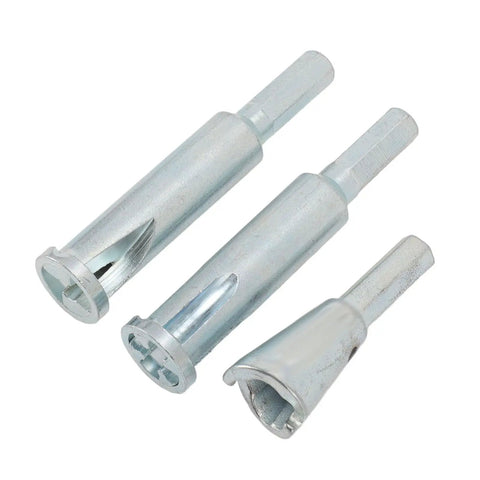 No Sweat Wire Stripper And Electric Drill Attachment For Rapid Spiral Twisting Heavy Duty Steel Electrical Crimping Tool set of 3 pieces.