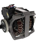 Dryer Motor DC31-00055G Replacement for Most Electric Clothes Dryers, Black Color, side view of durable construction