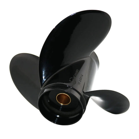 Outboard Propeller Ten And Three Eighths Inch Diameter Thirteen Pitch With Pressed In Hub Three Blade Aluminum Right Hand Rotation Compatible With Mercury Mariner Marathon And Seapro Twenty Five To Seventy HP Engines Replaces OEM 48 73136 A45