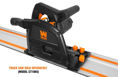 110 Inch Track Saw Guide Rail Kit With Dual 55 Inch Tracks And Adapter Set visible with Model CT1065 saw.