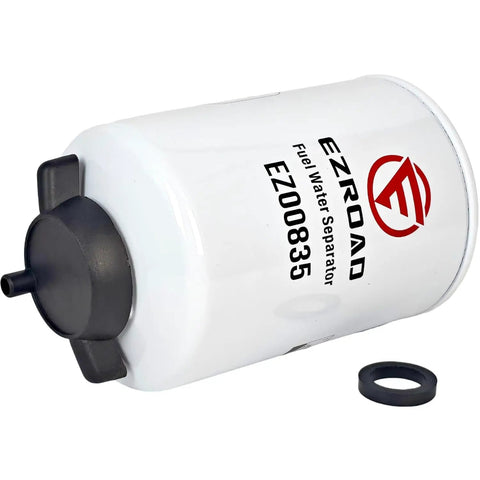 Maintenance Filter Kit For Case 1845C 1840 And Cummins 4B3.9 Engines Fuel Water Separator with black cap and gasket