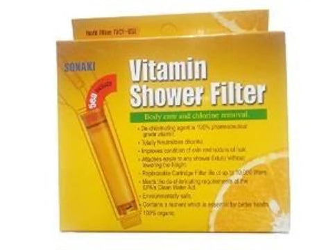 Vitamin C Shower Filter Cartridge Refill Pack For Sonaki Showerheads Fits 50V 100V And 300 Inline Models Five Pack Box
