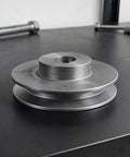 Heavy Duty Single Groove Cast Iron V Belt Pulley With 100mm Outer Diameter And 6mm Keyway for durable motor drives on compressor shafts.