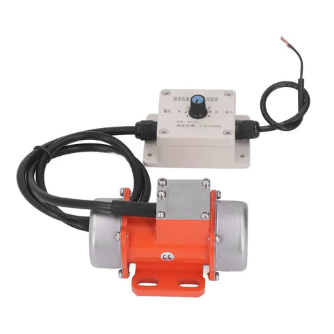 30W Brushless DC Vibration Motor With 4000 RPM, Adjustable Exciting Force, Speed Controller, Quiet Shaker Table Motor, DC12V, Aluminum Alloy Build