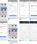 Installation instructions for Two Pole WiFi Smart Circuit Breaker for Home Use 100A 220V Energy Monitor Switch with App Remote Control