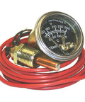 Must-Have Industrial Temperature Swichgage with Built-In Switch for Alarm and Shutdown, 2-Inch Diaphragm Actuated Gauge, red coil
