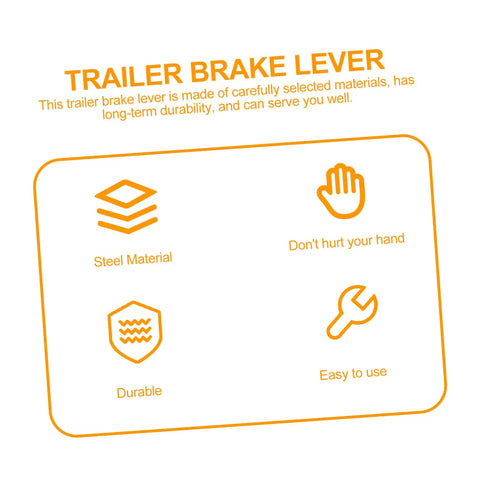Heavy Duty Mechanical Trailer Brake Lever Replacement Handle For Rv And Travel Trailer Easy Swap Parking Brake Arm No Sweat Install Road Ready Control Essential Single Piece Kit showing steel material durability and ease of use.