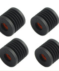 Ender 3 Prusa Anti Vibration Feet Kit With T Slot Landing Mat For 2020 And 3030 Frames Four Piece Shock Absorbing Feet, four black rubber feet