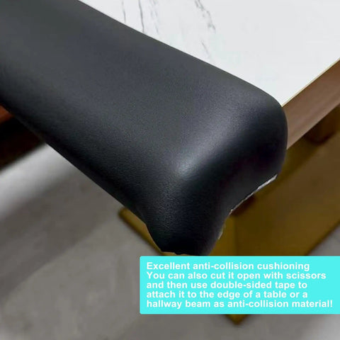 Insulation Foam Pipe Sleeve 2 Inch Inside Diameter, 6 Feet Long, Black, used as table edge padding for protection