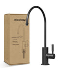 Black Reverse Osmosis Kitchen Sink Faucet For Under Counter Water Filtration Systems Nsf Certified Lead Free Single Handle Design Fits Most Rv And Home Setups With No Sweat Installation next to packaging.