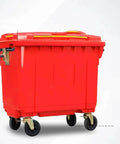 All Season Heavy Duty Outdoor Trash Roll Cart With Spacious Commercial Waste Bin And Smooth Caster Wheels for easy daily garbage hauling.