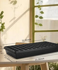 Heavy Duty Reusable Plastic Seed Starter Kit With 10 Sets Of 1020 Trays No Holes And 10 Packs Of 72 Cell Seed Starter Trays on table
