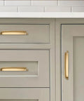 Champagne Bronze Cup Pulls 3 Inch Center To Center 10 Pack Zinc Alloy Cabinet Handles on kitchen drawers